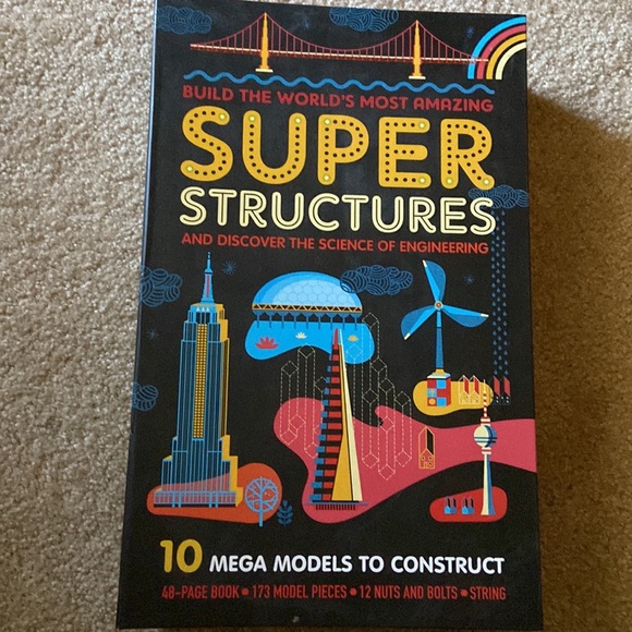 Engineering Super Structures Educational Building Set Toy Game Book Learning Aid - Picture 2 of 6